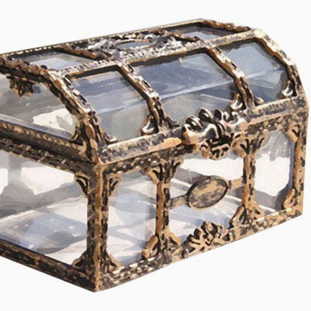 Transparent Treasure Box  Crystal Gem